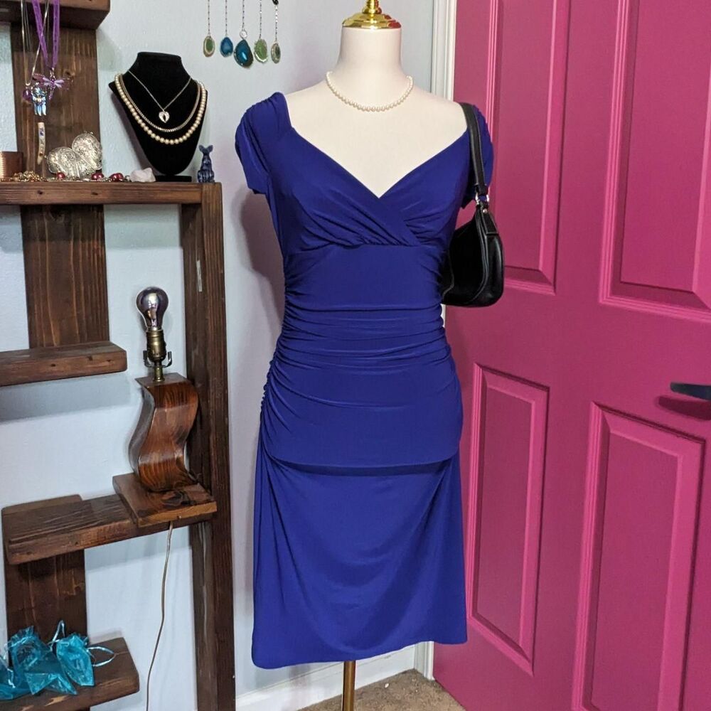 American-living Women's Blue Bodycon-dresses